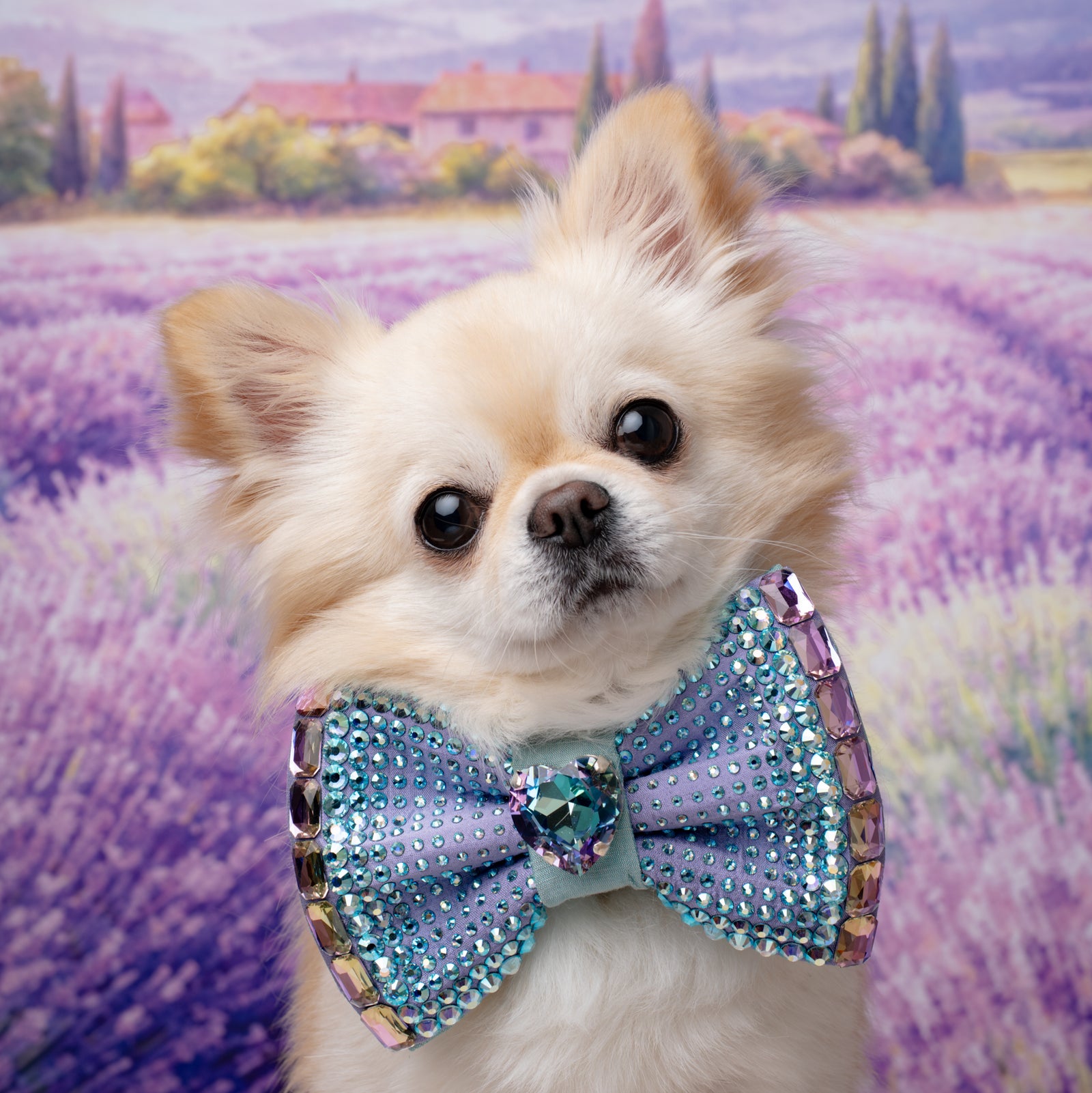 Provence VIP Monarch Bow, Lavender, Medium