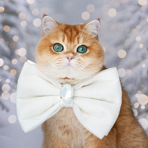 Let it Snow Bejewelled Reversible Bow, Grand