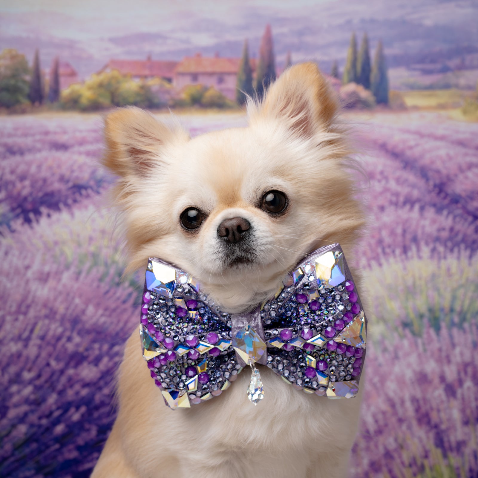 Provence VIP Gizmo Bow, Lavender, Medium