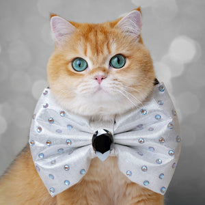 Silver Screen Bejewelled Reversible Bow, Grand