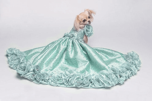Tiffany Dreams | Silk Dog Ball Gown | Tiffany