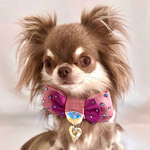 Puppy Love Bow, Dusky pink